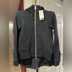 Sacai Sponge Sweat x Grosgrain Hoodie